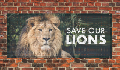 Combat Advertising Foes Like the Wind with Mesh Banners